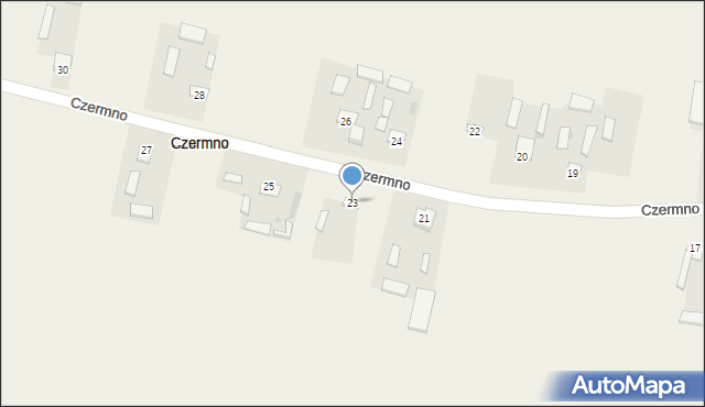 Czermno, Czermno, 23, mapa Czermno