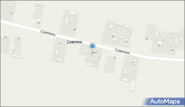 Czermno, Czermno, 25, mapa Czermno