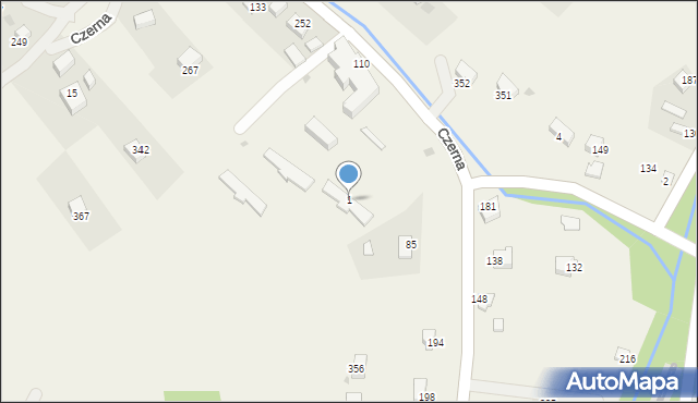 Czerna, Czerna, 1, mapa Czerna