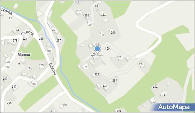 Czerna, Czerna, 106, mapa Czerna