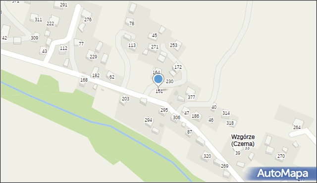 Czerna, Czerna, 151, mapa Czerna
