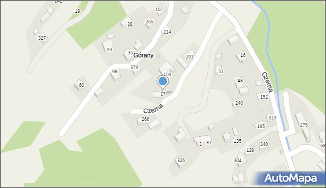 Czerna, Czerna, 17, mapa Czerna