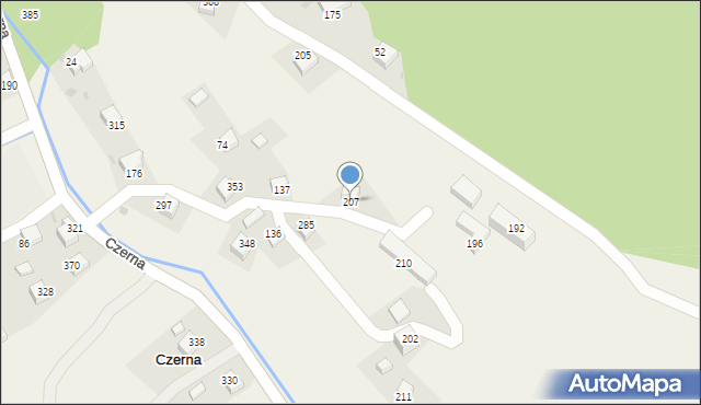 Czerna, Czerna, 207, mapa Czerna