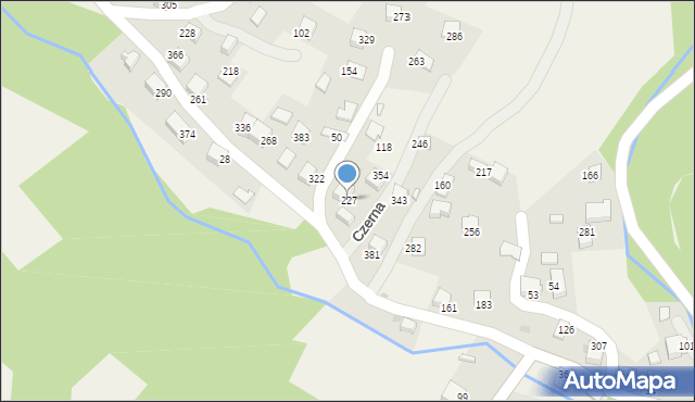 Czerna, Czerna, 227, mapa Czerna