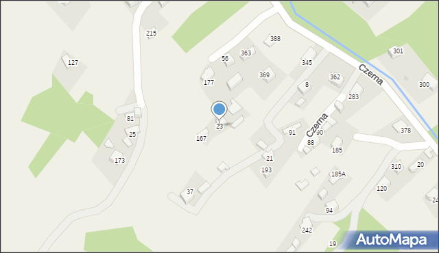 Czerna, Czerna, 23, mapa Czerna