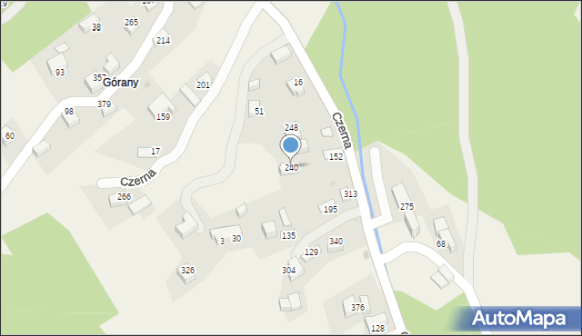 Czerna, Czerna, 240, mapa Czerna