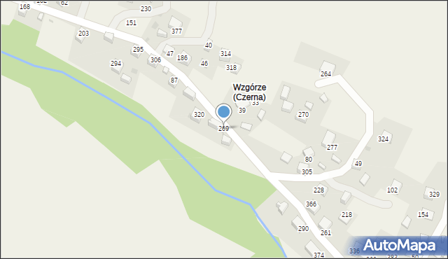 Czerna, Czerna, 269, mapa Czerna