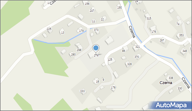 Czerna, Czerna, 274, mapa Czerna