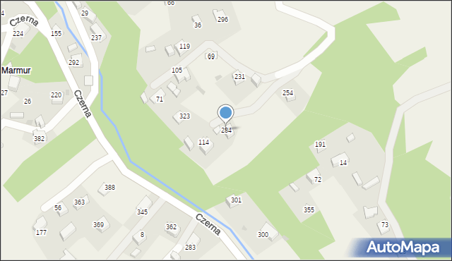 Czerna, Czerna, 284, mapa Czerna