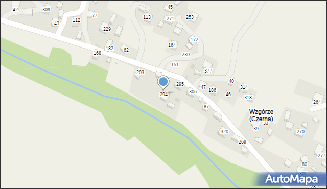 Czerna, Czerna, 294, mapa Czerna