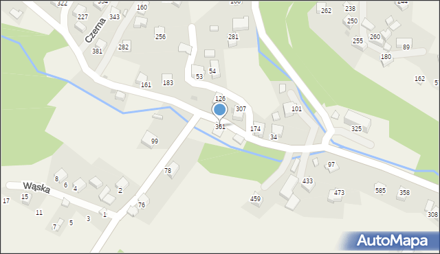 Czerna, Czerna, 361, mapa Czerna