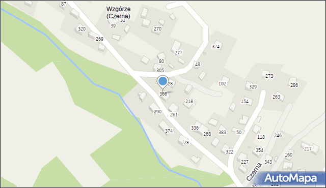 Czerna, Czerna, 366, mapa Czerna