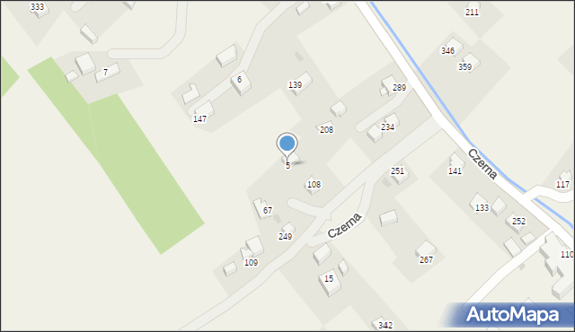 Czerna, Czerna, 5, mapa Czerna