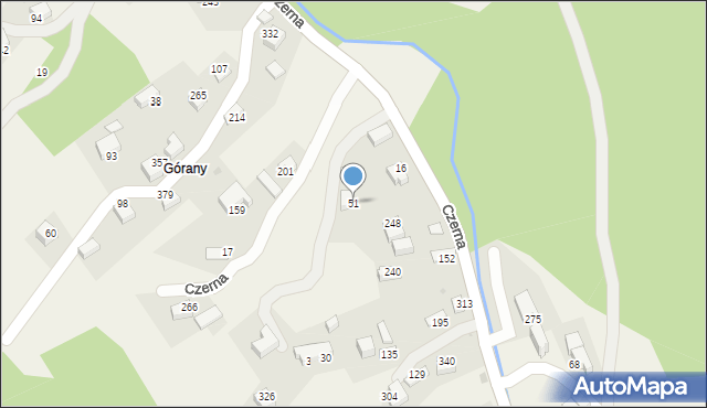 Czerna, Czerna, 51, mapa Czerna