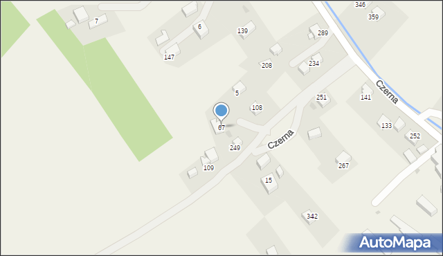 Czerna, Czerna, 67, mapa Czerna