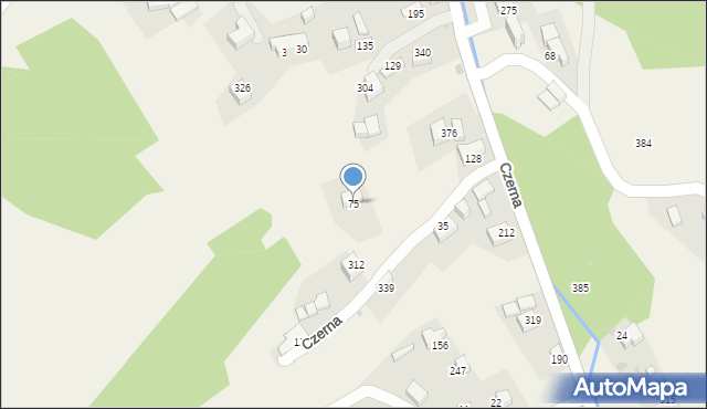 Czerna, Czerna, 75, mapa Czerna
