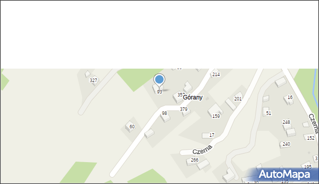 Czerna, Czerna, 93, mapa Czerna