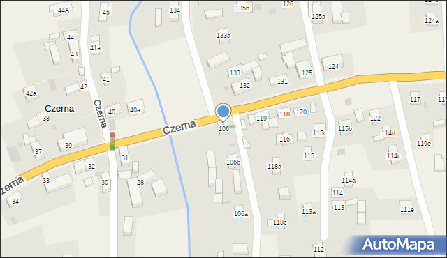 Czerna, Czerna, 106, mapa Czerna