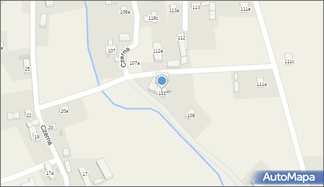 Czerna, Czerna, 111, mapa Czerna