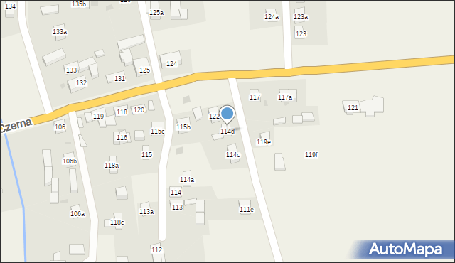 Czerna, Czerna, 114d, mapa Czerna