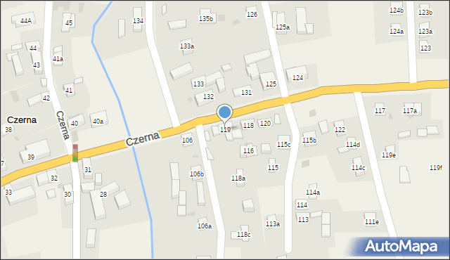 Czerna, Czerna, 119, mapa Czerna