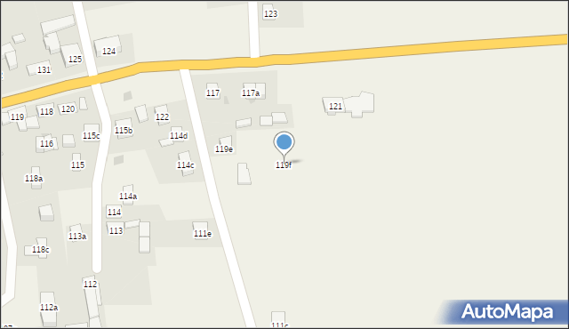 Czerna, Czerna, 119f, mapa Czerna