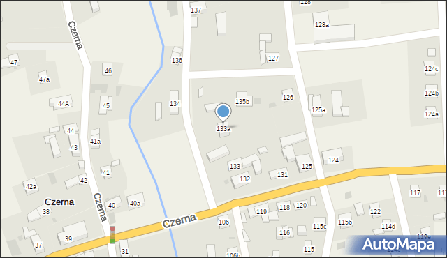 Czerna, Czerna, 133a, mapa Czerna