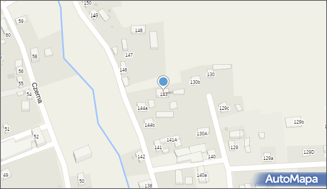 Czerna, Czerna, 145, mapa Czerna