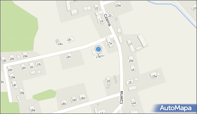 Czerna, Czerna, 17b, mapa Czerna