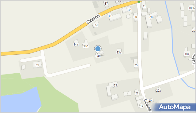 Czerna, Czerna, 34b, mapa Czerna