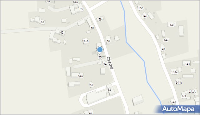 Czerna, Czerna, 55, mapa Czerna