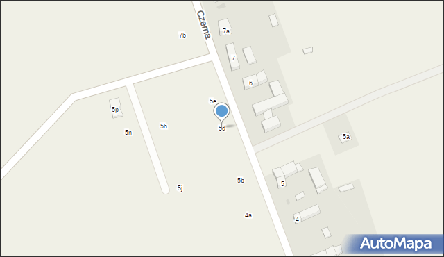Czerna, Czerna, 5d, mapa Czerna