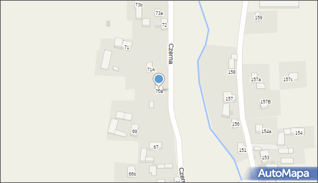 Czerna, Czerna, 70a, mapa Czerna
