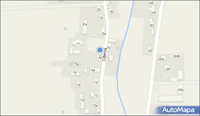 Czerna, Czerna, 76, mapa Czerna