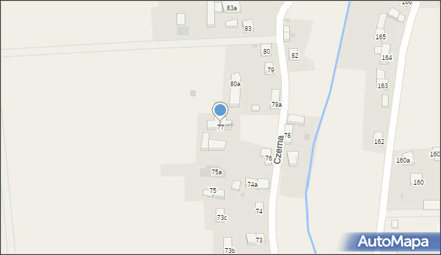 Czerna, Czerna, 77, mapa Czerna