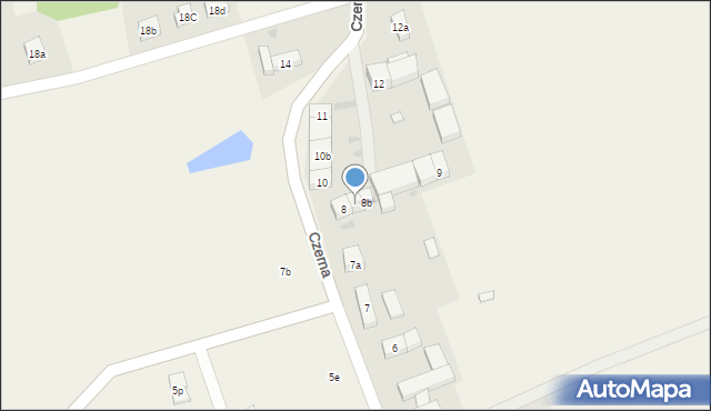 Czerna, Czerna, 8a, mapa Czerna