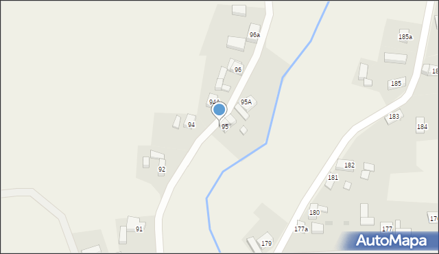 Czerna, Czerna, 95b, mapa Czerna