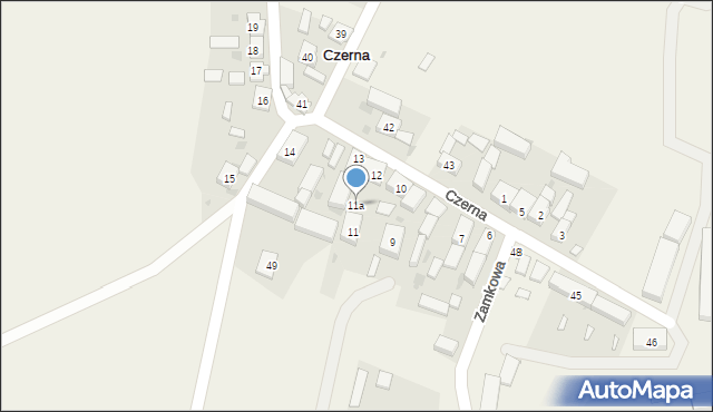 Czerna, Czerna, 11a, mapa Czerna