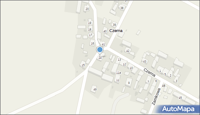 Czerna, Czerna, 14, mapa Czerna