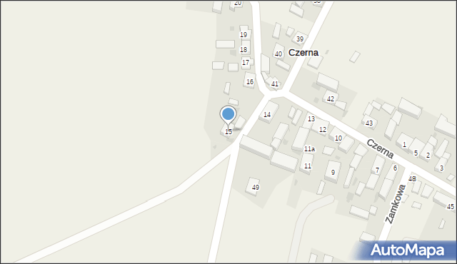 Czerna, Czerna, 15, mapa Czerna