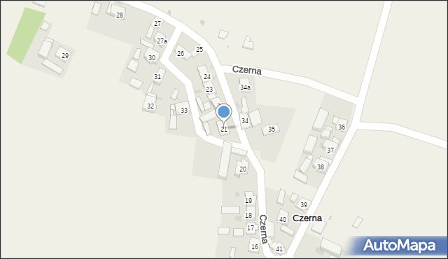 Czerna, Czerna, 21, mapa Czerna