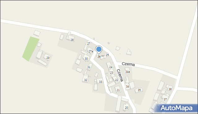 Czerna, Czerna, 26, mapa Czerna