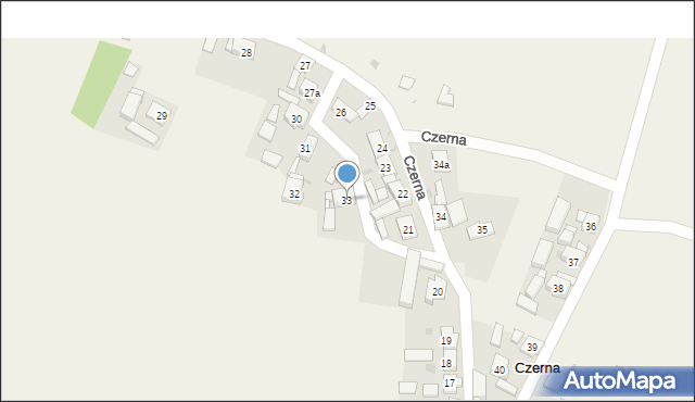 Czerna, Czerna, 33, mapa Czerna