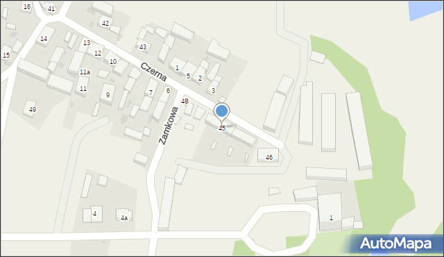 Czerna, Czerna, 45, mapa Czerna