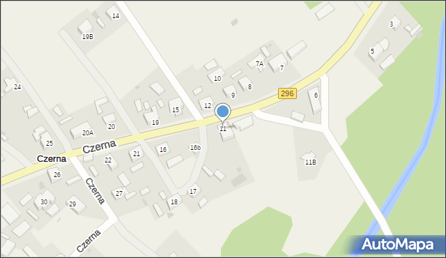 Czerna, Czerna, 11, mapa Czerna