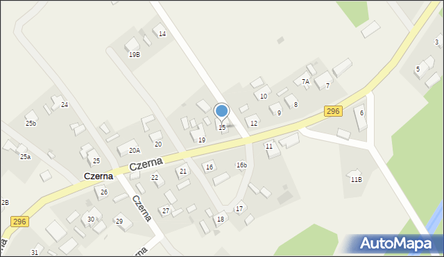 Czerna, Czerna, 15, mapa Czerna