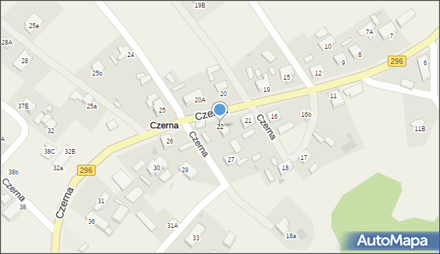 Czerna, Czerna, 22, mapa Czerna