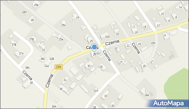 Czerna, Czerna, 26, mapa Czerna