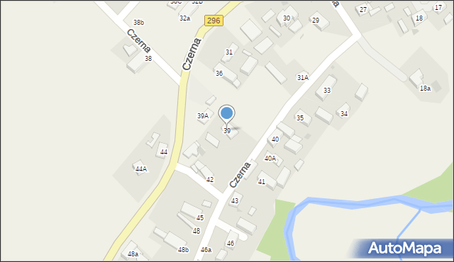 Czerna, Czerna, 39, mapa Czerna