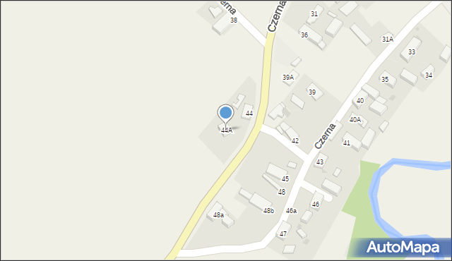 Czerna, Czerna, 44A, mapa Czerna